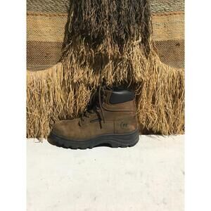 Hytest Knox 2 Steel Toe Waterproof Leather Brown Work Boot US Men Size 8W